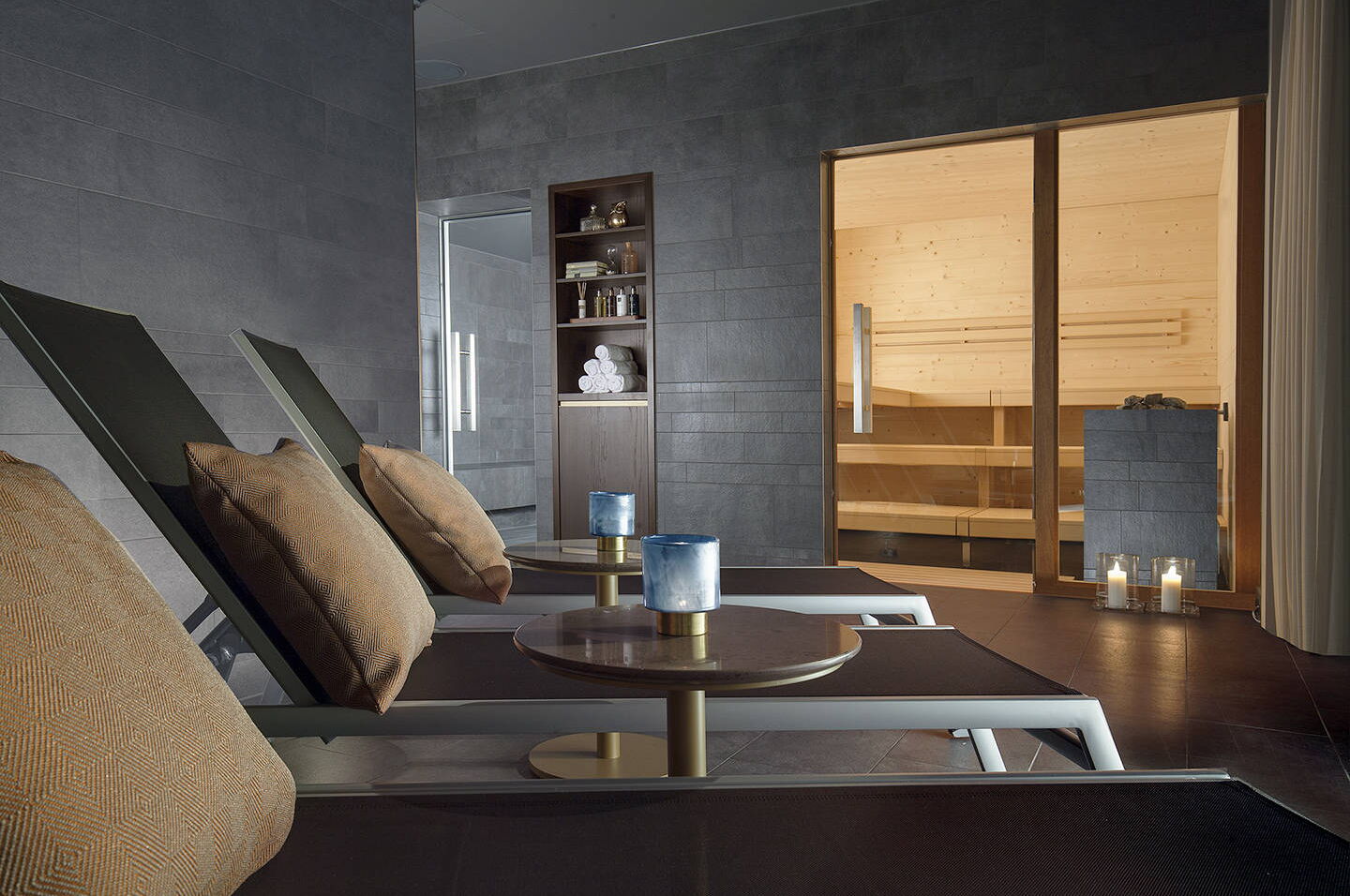 Sauna und Dampfbad im Hotel ACASA Suites Zürich Sauna und Dampfbad im Spa-Bereich des Hotels ACASA Suites Zürich