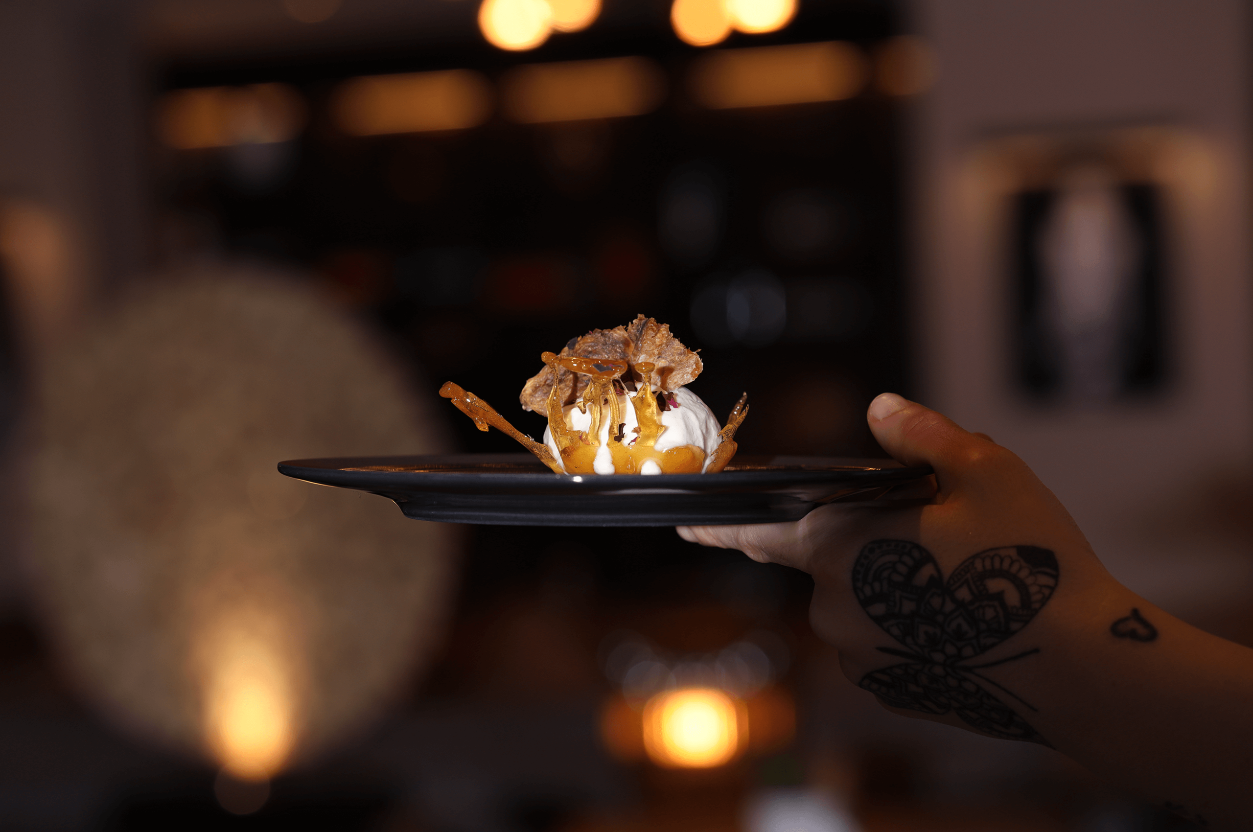 Restaurant Acasa mit Ziegenkäseglace Restaurant Acasa mit Ziegenkäseglace